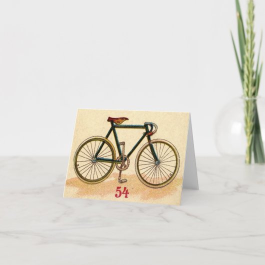 ヴィンテージの自転車 カード (正面)