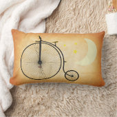 ヴィンテージの自転車 ランバークッション (ブランケット)