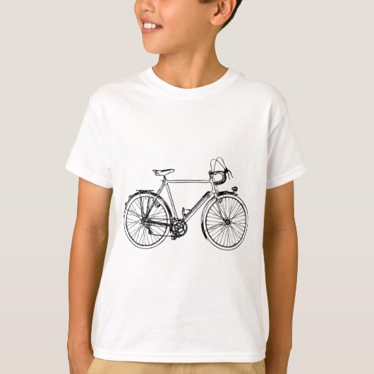 ヴィンテージの自転車 Tシャツ (正面)
