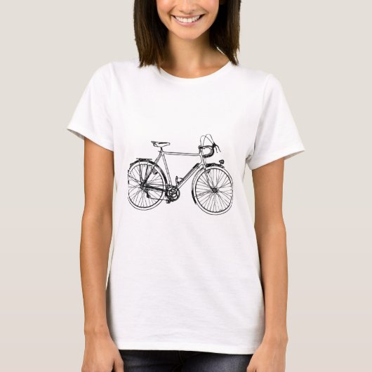 ヴィンテージの自転車 Tシャツ (正面)