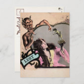 ヴィンテージの致命的な罪の欲望のはがき ポストカード (正面/裏面)