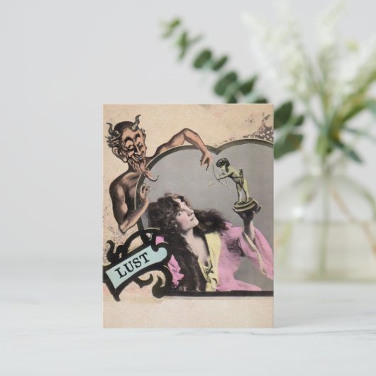 ヴィンテージの致命的な罪の欲望のはがき ポストカード (スタンド正面)