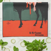 ヴィンテージの舞台芸術ポスターサーカスの女の子 キッチンタオル (折り畳み)