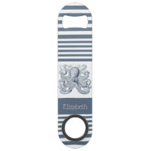 ヴィンテージの航海ので青い白のストライプのタコ