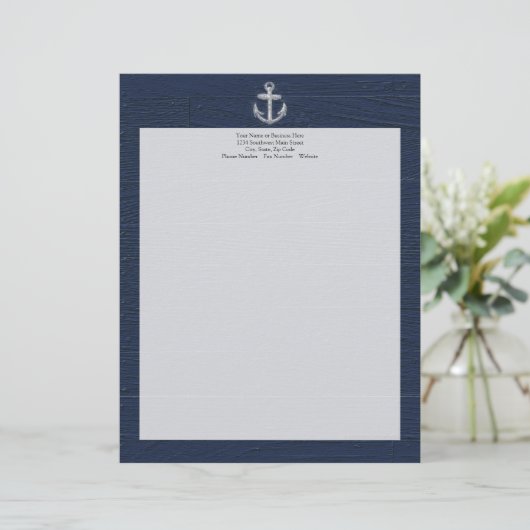 ヴィンテージの航海のないかり レターヘッド (スタンド正面)