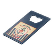 ヴィンテージの航海のなポスター クレジットカード栓抜き (裏面アングル)