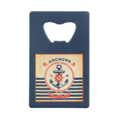 ヴィンテージの航海のなポスター クレジットカード栓抜き (裏面)