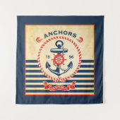 ヴィンテージの航海のなポスター タペストリー (正面(横))