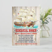 ヴィンテージの航海のなリハーサルの夕食の招待状 招待状 (スタンド正面)