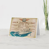 ヴィンテージの航空挨拶状 カード (正面)