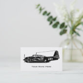 ヴィンテージの航空機 名刺 (スタンド正面)