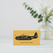 ヴィンテージの航空機 名刺 (スタンド正面)