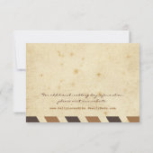 ヴィンテージの航空郵便のラブレターの結婚式の応答カード 出欠カード (裏面)