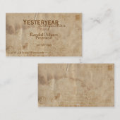 ヴィンテージの航空郵便II 名刺 (正面/裏面)