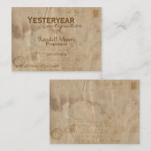 ヴィンテージの航空郵便II 名刺 (正面/裏面)