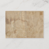 ヴィンテージの航空郵便II 名刺 (裏面)