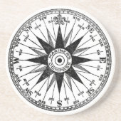 ヴィンテージの船員のコンパスのコースター コースター (正面)