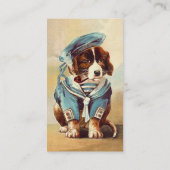 ヴィンテージの船員犬 名刺 (裏面)