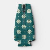 ヴィンテージの船舶用車輪のパターン ボトルクーラー (裏面)