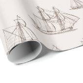 ヴィンテージの船 ラッピングペーパー (ロールコーナー)