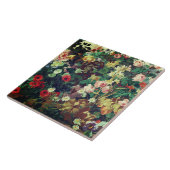 ヴィンテージの色とりどりの花のフラワーアート タイル (側面)