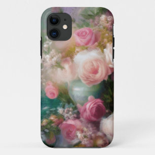 ヴィンテージの色のバラ色彩の鮮やか(すべての色) iPhone 11 ケース