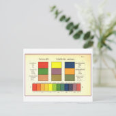 ヴィンテージの色はがき ポストカード (スタンド正面)