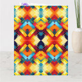 ヴィンテージの色：ジオメトスタイリッシュリ型枠 カード (裏面)