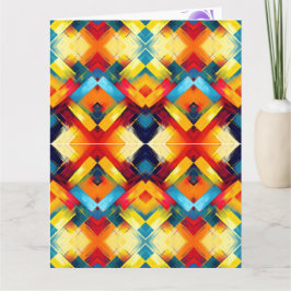 ヴィンテージの色：ジオメトスタイリッシュリ型枠 カード