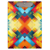 ヴィンテージの色：ジオメトスタイリッシュリ型枠 クリップボード (正面)