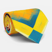 ヴィンテージの色:ジオメトスタイリッシュリ型枠 ネクタイ (ロール)