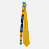 ヴィンテージの色:ジオメトスタイリッシュリ型枠 ネクタイ (裏面)