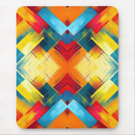 ヴィンテージの色：ジオメトスタイリッシュリ型枠 マウスパッド