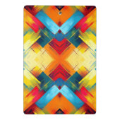 ヴィンテージの色：ジオメトスタイリッシュリ型枠 ミニクリップボード (裏面)