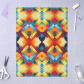 ヴィンテージの色：ジオメトスタイリッシュリ型枠 薄葉紙 (クラフト)