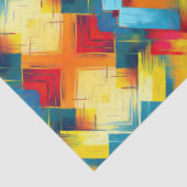 ヴィンテージの色：ジオメトスタイリッシュリ型枠 薄葉紙 (詳細)