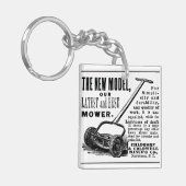 ヴィンテージの芝刈機広告 キーホルダー (正面左)