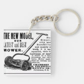 ヴィンテージの芝刈機広告 キーホルダー (裏面)