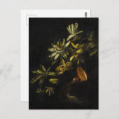 ヴィンテージの花が咲き乱れる静物詩 ポストカード (正面/裏面)