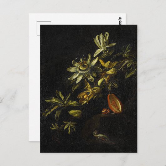 ヴィンテージの花が咲き乱れる静物詩 ポストカード (正面/裏面)