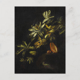 ヴィンテージの花が咲き乱れる静物詩 ポストカード