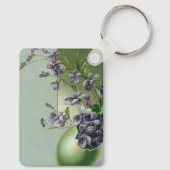 ヴィンテージの花が咲く復活祭の卵 キーホルダー (裏面)