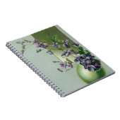 ヴィンテージの花が咲く復活祭の卵 ノートブック (右側)