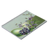 ヴィンテージの花が咲く復活祭の卵 ノートブック (左側)