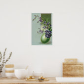 ヴィンテージの花が咲く復活祭の卵 ポスター (キッチン)