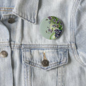 ヴィンテージの花が咲く復活祭の卵 缶バッジ (インサイチュ)