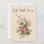 ヴィンテージの花が咲く カード (正面)