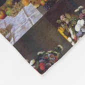 ヴィンテージの花つぼの花束のMonetの有名な芸術家 フリースブランケット (角)