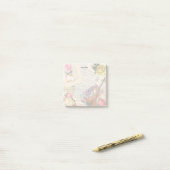 ヴィンテージの花とバイオリン ポストイット (デスク上)