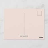 ヴィンテージの花とピンクの復活祭 ポストカード (裏面)